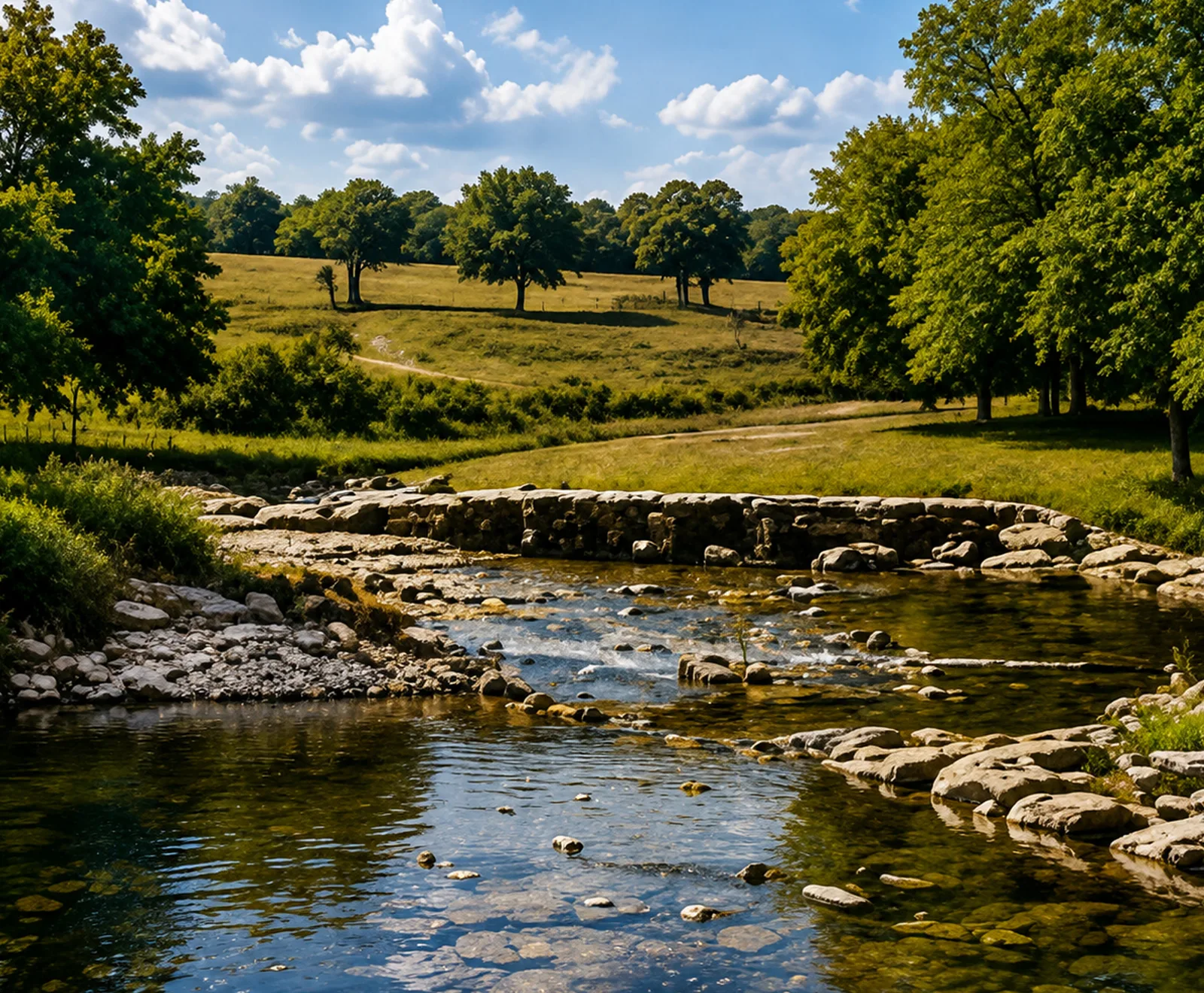 Wilbarger Crossing on Brushy Creek today.
