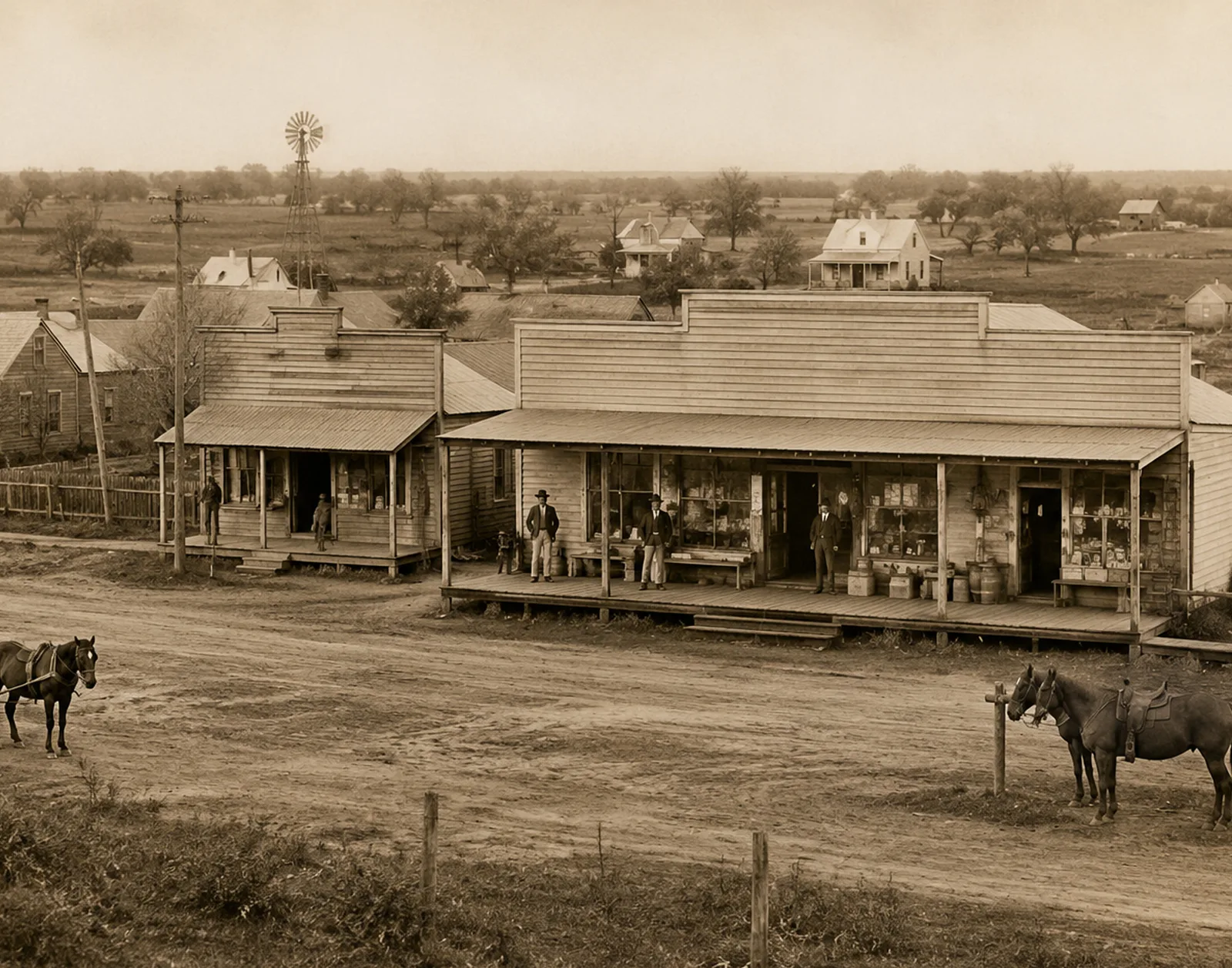 The early Southside. Historical interpretation generated for illustrative purposes.