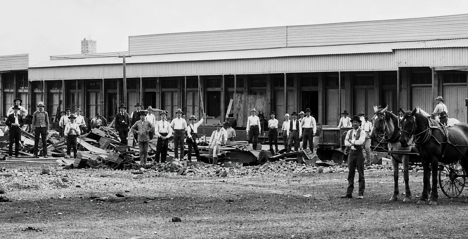 East Street after the fire.