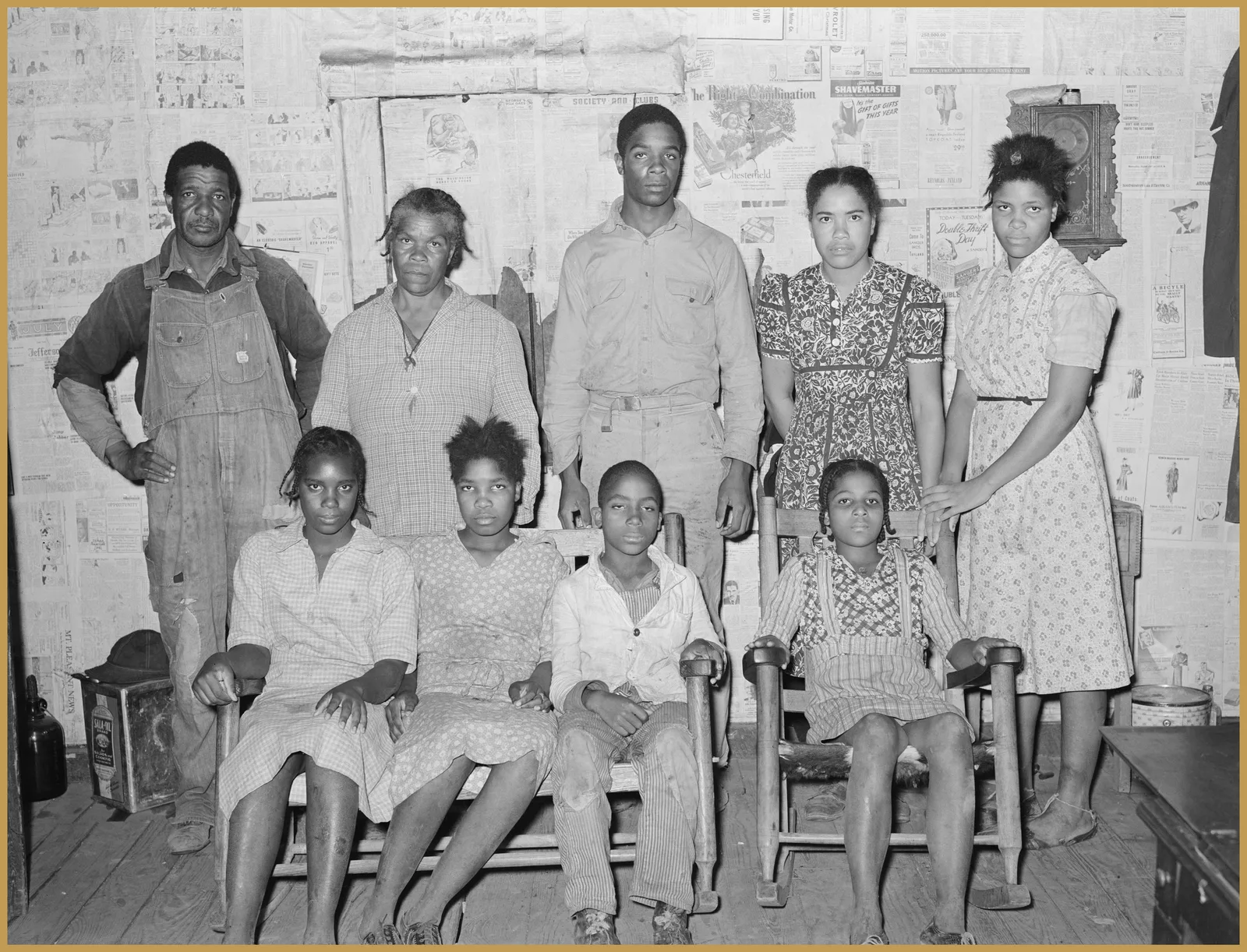 Farm family working on thirds and fourths, Jefferson, Texas, 1939. Russell Lee, FSA. Library of Congress.